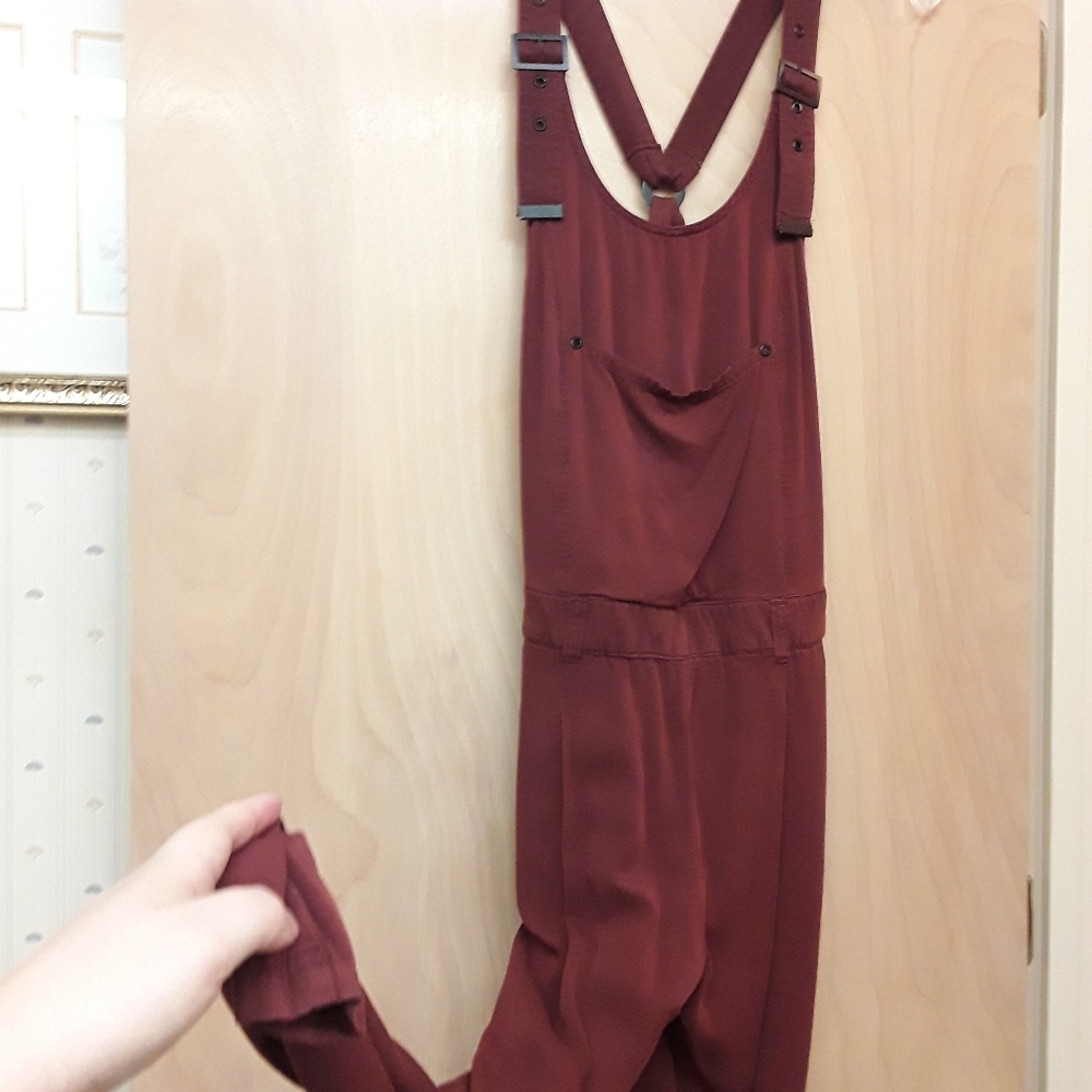 Free People Rust Orange Jumpsuit XS